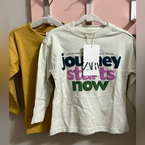 NWT ZARA BOYS SHIRTS 9-12 MON